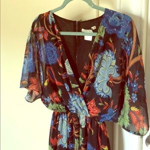 Alice and Olivia multicolored floral dress